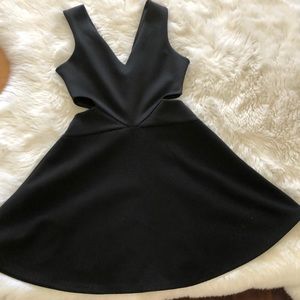 Top Shop Fit & Flare Skater Dress w/ side cut outs